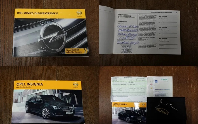 Opel Insignia cena 36900 przebieg: 197924, rok produkcji 2013 z Szlichtyngowa małe 781